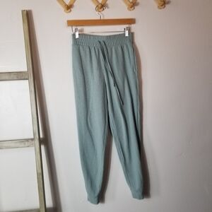 VICTORIA'S SECRET WOMEN'S GREEN WAFFLE KNIT PANTS SIZE XS